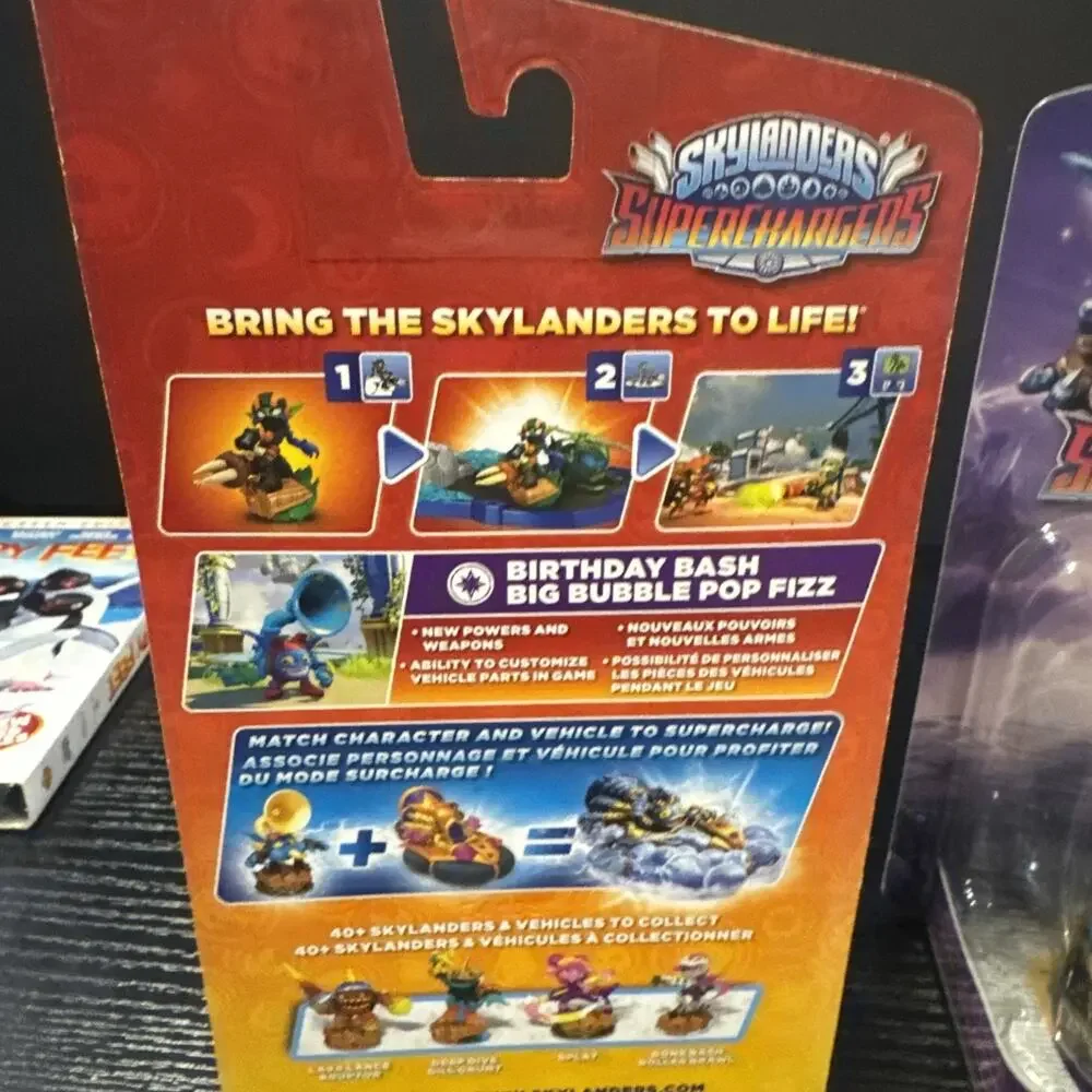 Skylanders BIRTHDAY BASH BIG BUBBLE POP, Big Bubble Pop Fizz & SODA SKIMMER Lot3